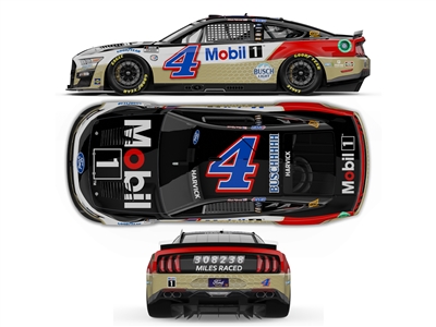 **PREORDER** 2023 Kevin Harvick #4 Mobil 1 High Mileage 1/24 HO Color Chrome