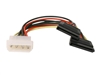 WholesaleCables.com 11W3-S6800-6IN  5.25" Male To SATA 15-Pin Female X 2 DC Power Adapter Y Cable