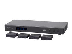 WholesaleCables.com Blackbird 4K 4x4 HDMI Matrix Extender with 4 Receivers, PoC, IR, EDID  21905