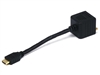 WholesaleCables.com Video Splitter - HDMI Male to HDMI Female / DVI-D Female 2523