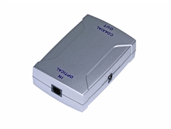 WholesaleCables.com S/PDIF (Toslink) Digital Optical to Digital Coaxial (RCA) Audio Converter 2948