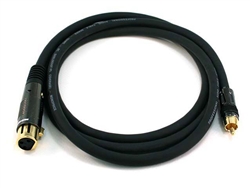 WholesaleCables.com 6ft Premier Series XLR Female to RCA Male 16AWG Cable