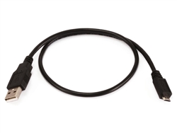 1FT USB Type-A to Micro Type-B 2.0 Cable - 5-Pin Black