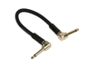 8in Premier Series 1/4-inch TS Guitar Pedal Patch Cable with Right Angle Connectors