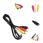 VMC-15FS A/V TV Out Audio Video Cable for Sony Camcorder Handycam DCR Series