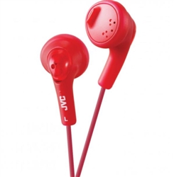 JVC HAF160R Gumy Earbuds soft rubber body (RED)