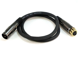 WholesaleCables.com 10ft Premier Series XLR Male to XLR Female 16AWG Cable