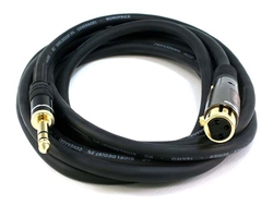 WholesaleCables.com 10ft Premier Series XLR Female to 1/4inch TRS Male 16AWG Cable