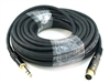 WholesaleCables.com 50ft Premier Series XLR Female to 1/4inch TRS Male 16AWG Cable
