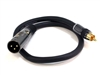 WholesaleCables.com 1.5ft Premier Series XLR Male to RCA Male 16AWG Cable
