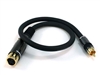 WholesaleCables.com 1.5ft Premier Series XLR Female to RCA Male 16AWG Cable