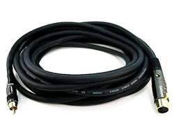 WholesaleCables.com 25ft Premier Series XLR Female to RCA Male 16AWG Cable