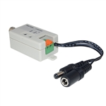 10B1-01210 Active Video Balun Female BNC Connector to Bare Wire Terminals - Camera Side