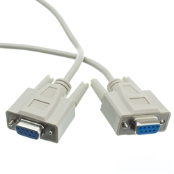 10D1-20406 6ft Null Modem Cable DB9 Female UL rated 8 Conductor