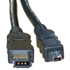 WholesaleCables.com 10E3-02110 10ft Firewire 400 6 Pin to 4 Pin cable IEEE-1394a