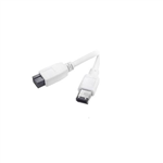 10E3-96003 3ft Firewire 400 9 Pin to 6 Pin Cable White IEEE-1394a