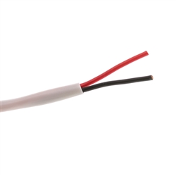 10G2-291SF 500ft Speaker Cable White Pure Copper CM / Inwall rated 16/2 (16 AWG 2 Conductor) 65 Strand / 0.16mm Pullbox