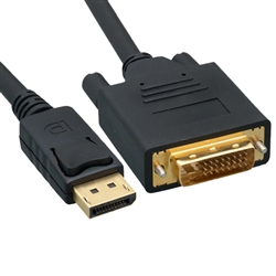 10H1-61103 3ft DisplayPort to DVI Video Cable DisplayPort Male to DVI Male