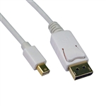 10H1-62106 6ft Mini DisplayPort 1.2 Video Cable Mini DisplayPort Male to DisplayPort Male
