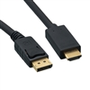 10H1-64106 6ft DisplayPort to HDMI Cable DisplayPort Male to HDMI Male