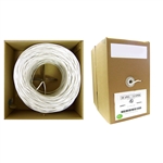 10K4-0491SH-GRAY 500ft Security/Alarm Wire White 22/4 (22AWG 4 Conductor) Solid CM / Inwall rated Pullbox
