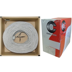 WholesaleCables.com 10K5-0621SH 1000ft 18/6 Gray Security/Alarm Wire, CM, Stranded