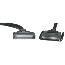 10N3-01106 6ft SCSI Cable VHDCI 68 (0.8mm) Male to HPDB68 (Half Pitch DB68) Male Offset Orientation