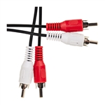 WholesaleCables.com 10R1-02125 25ft RCA Stereo Audio Cable Dual RCA Male 2 channel (Right and Left)