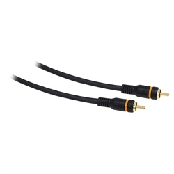 WholesaleCables.com 10R2-11106 6ft High Quality Digital Coaxial Audio Cable RCA Male Gold-plated Connectors