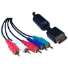 WholesaleCables.com 10R2-31106 6ft Playstation Component Video and RCA Stereo Audio HD Cable 3 Component RCA Video Male and 2 Audio RCA Male