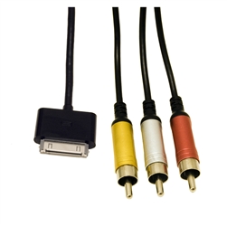 WholesaleCables.com 10R2-60101 4ft Audio/Video TV Cable for iPod iPhone and iPad (Apple Licensed)