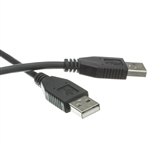 10U2-02103BK 3ft USB 2.0 Type A Male to Type A Male Cable Black