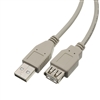 WholesaleCables.com 10U2-02106E 6ft USB 2.0 Extension Cable Type A Male to Type A Female