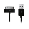 WholesaleCables.com 10U2-04106BK 6ft Apple Authorized Black iPhone iPad iPod USB Charge and Sync Cable