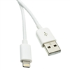 WholesaleCables.com 10U2-05101.5WH 1.5ft White USB Apple Authorized Lightning Cable