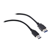 WholesaleCables.com 10U3-02106EBK 6ft USB 3.0 Extension Cable Black Type A Male / Type A Female