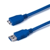 10U3-03103 3ft Micro USB 3.0 Cable Blue Type A Male to Micro-B Male