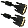 WholesaleCables.com 10V2-05315BK-F 15meter 50ft DVI-D Dual Link Cable with Ferrite Black DVI-D Male