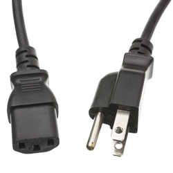 WholesaleCables.com 10W1-01203-16 3ft Computer Power Cord, 16 AWG