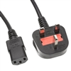 WholesaleCables.com 10W1-12206 6ft  England / UK Computer/Monitor Power Cord with Fuse BS 1363 to C13 VDE Approved