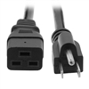 10W2-42206  6ft Server/Appliance Power Cord C19 to NEMA 5-15P 15A