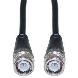 10X1-111HD 100ft BNC RG58/U Coaxial Cable Black BNC Male Solid Core