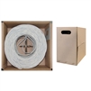 WholesaleCables.com 10X6-091TH 1000ft Bulk Cat5e White Ethernet Cable Solid UTP (Unshielded Twisted Pair) Pullbox