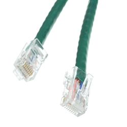 10X6-15101 1ft Cat5e Green Ethernet Patch Cable Bootless