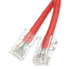 WholesaleCables.com 10X6-17150 50ft Cat5e Red Ethernet Patch Cable Bootless