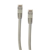 WholesaleCables.com 10X6-52103 3ft Shielded Cat5e Gray Ethernet Cable Snagless/Molded Boot STP