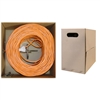 WholesaleCables.com 10X8-031SH 1000ft Bulk Cat6 Orange Ethernet Cable Stranded UTP (Unshielded Twisted Pair) Pullbox