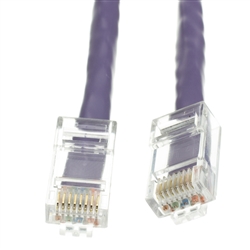 10X8-14110  10ft Cat6 Purple Ethernet Patch Cable Bootless