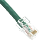 WholesaleCables.com 10X8-15101 1ft Cat6 Green Ethernet Patch Cable Bootless