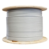 WholesaleCables.com 10X8-521NH 1000ft Bulk Shielded Cat6 Gray Ethernet Cable STP (Shielded Twisted Pair) Solid Spool